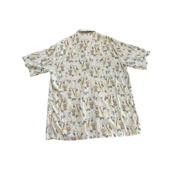 Tori Richard Men's Multicolor Silk Guitar Drum Martini Button Up Shirt Size XL - Picture 5 of 5